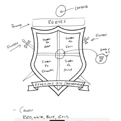 Family Crest Design: Client Sketch